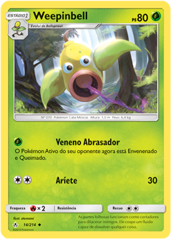 Weepinbell (14/214) - Carta Avulsa Pokemon