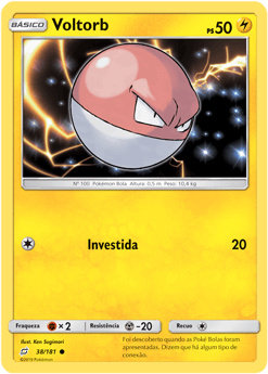 Voltorb (38/181) - Carta Avulsa Pokemon
