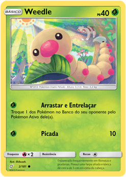 Weedle (2/181) - Carta Avulsa Pokemon