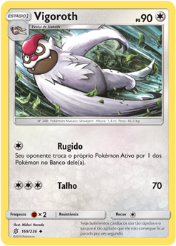 Vigoroth (169/236) - Carta Avulsa Pokemon