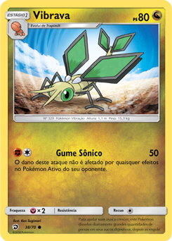 Vibrava (38/70) - Carta Avulsa Pokemon