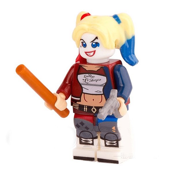 Harley Quinn / Arlequina Esquadrão Suicida - Minifigura de Montar DC