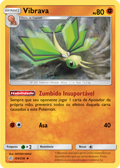 Vibrava (109/236) - Carta Avulsa Pokemon