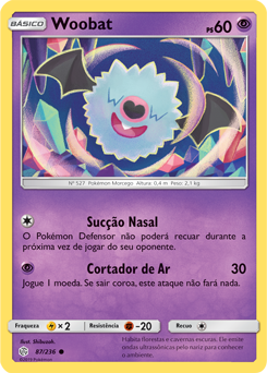 Woobat (87/236) - Carta Avulsa Pokemon