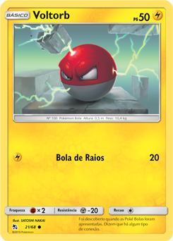 Voltorb (21/68) - Carta Avulsa Pokemon