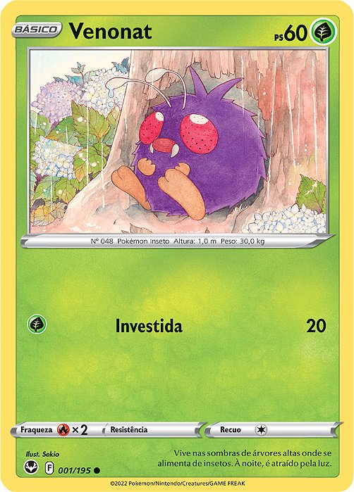 Venonat (001/195) - Carta Avulsa Pokemon
