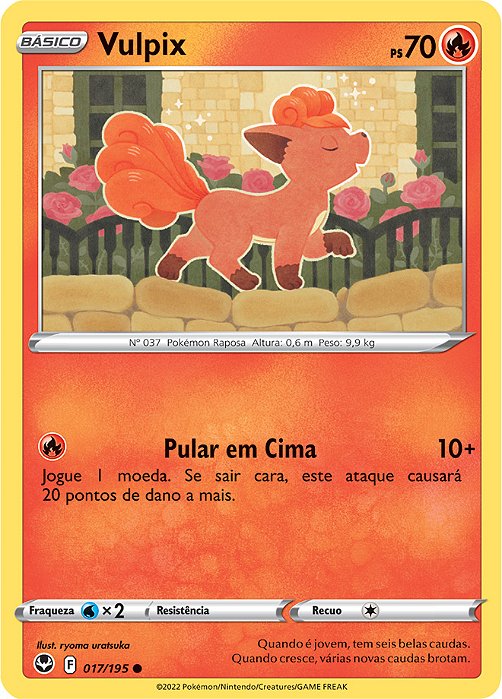 Vulpix (17/195) - Carta Avulsa Pokemon