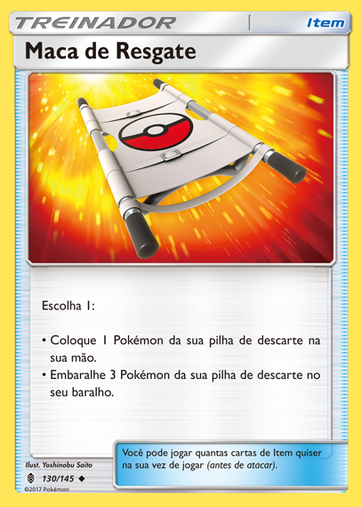 Maca de Resgate / Rescue Stretcher (130/145) REV FOIL - Carta Avulsa Pokemon