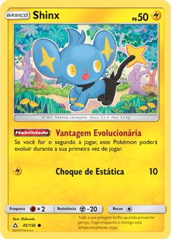 Shinx (45/156) - Carta Avulsa Pokemon