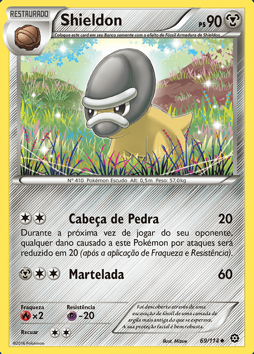 Shieldon (69/114) - Carta Avulsa Pokemon