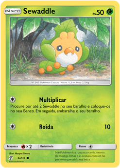 Sewaddle (6/236) - Carta Avulsa Pokemon