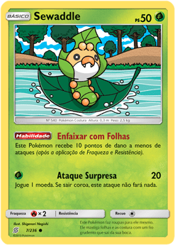 Sewaddle (7/236) - Carta Avulsa Pokemon