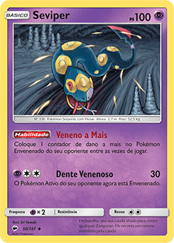 Seviper (50/147) - Carta Avulsa Pokemon