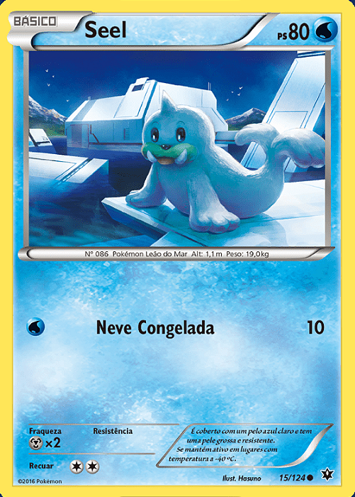 Seel (15/124) - Carta Avulsa Pokemon