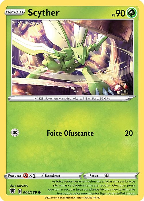 Scyther (004/189) - Carta Avulsa Pokemon