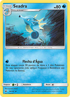Seadra (30/147) - Carta Avulsa Pokemon