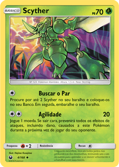 Scyther (4/168) - Carta Avulsa Pokemon