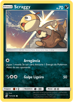 Scraggy (137/236) - Carta Avulsa Pokemon