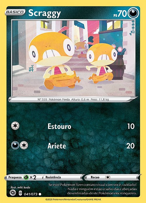 Scraggy (041/073) - Carta Avulsa Pokemon