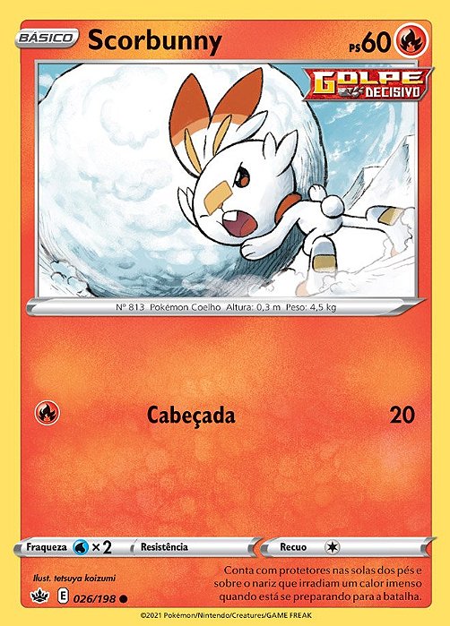 Scorbunny (26/198) REV FOIL - Carta Avulsa Pokemon