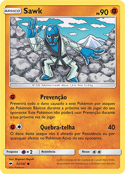 Sawk (72/147) - Carta Avulsa Pokemon