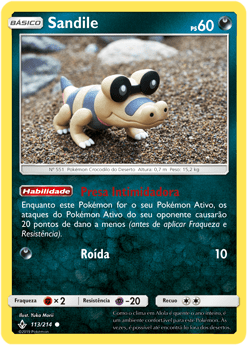 Sandile (113/214) - Carta Avulsa Pokemon