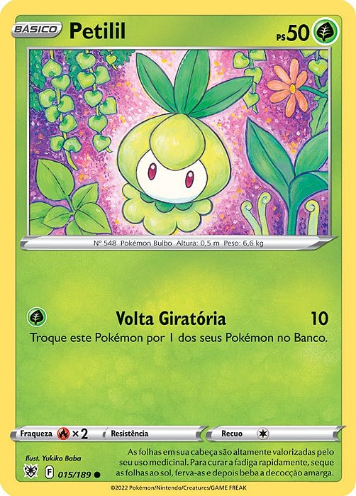 Petilil (015/189) REV FOIL - Carta Avulsa Pokemon