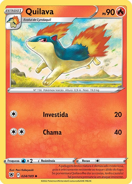 Quilava (024/189) - Carta Avulsa Pokemon