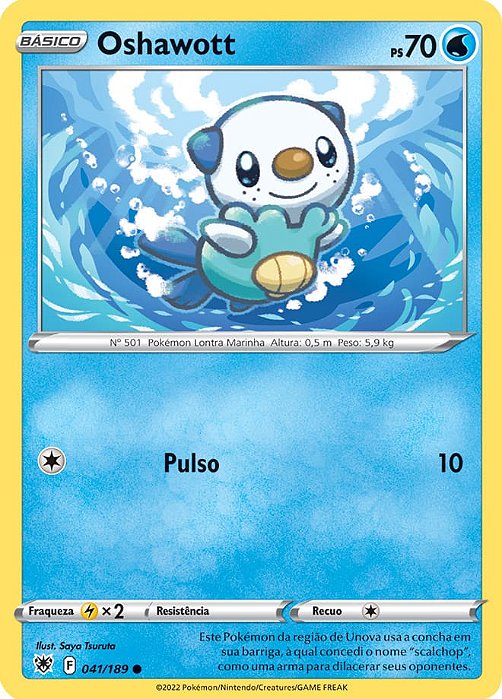 Oshawott (041/189) - Carta Avulsa Pokemon