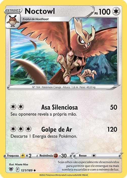 Noctowl (121/189) - Carta Avulsa Pokemon