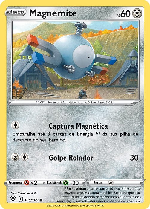 Magnemite (105/189) - Carta Avulsa Pokemon