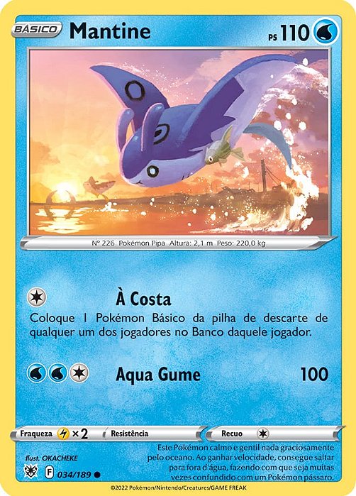 Mantine (034/189) - Carta Avulsa Pokemon