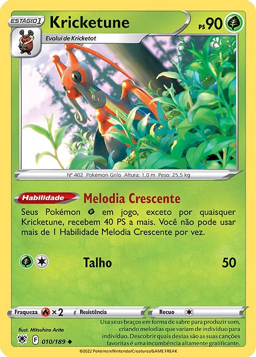 Kricketune (010/189) - Carta Avulsa Pokemon