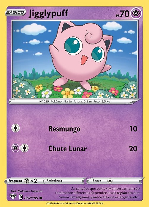 Jigglypuff (67/189) REV FOIL - Carta Avulsa Pokemon