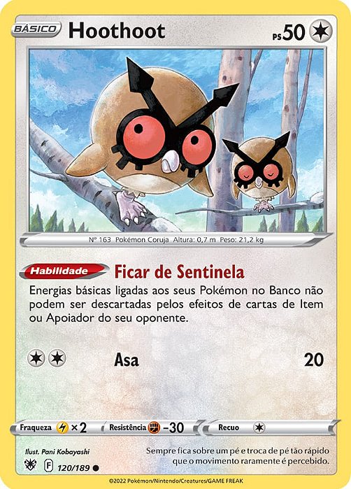 Hoothoot (120/189) - Carta Avulsa Pokemon