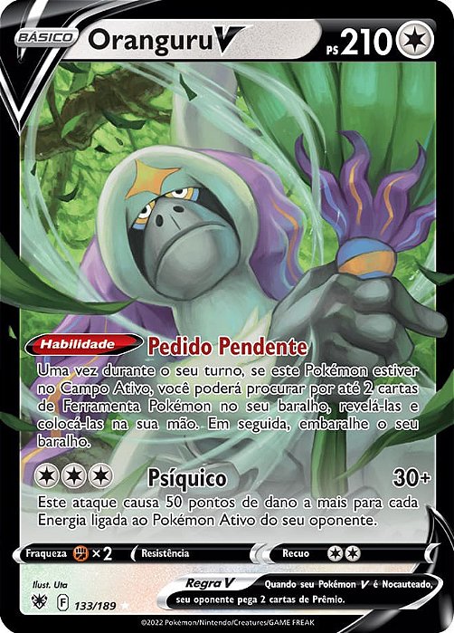 Oranguru-V (133/189) - Carta Avulsa Pokemon