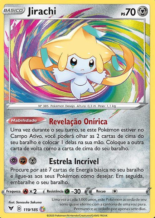 Jirachi (119/185) - Carta Avulsa Pokemon