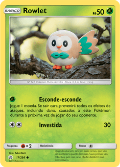 Rowlet (17/236) - Carta Avulsa Pokemon