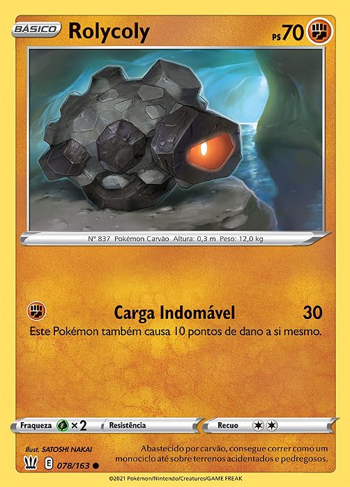 Rolycoly (78/163) REV FOIL - Carta Avulsa Pokemon