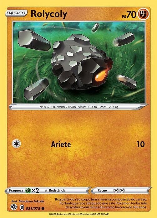 Rolycoly (031/073) - Carta Avulsa Pokemon