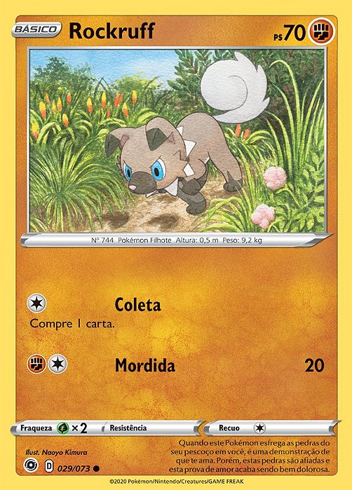 Rockruff (029/073) REV FOIL - Carta Avulsa Pokemon