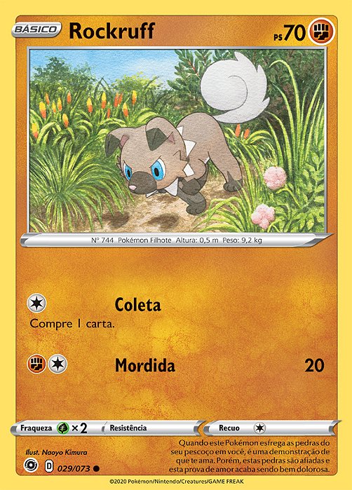 Rockruff (029/073) - Carta Avulsa Pokemon