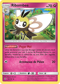 Ribombee (96/147) REV FOIL - Carta Avulsa Pokemon