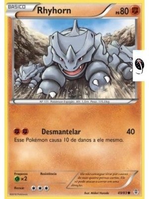 Rhyhorn (49/83) - Carta Avulsa Pokemon