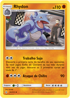 Rhydon (94/214) REV FOIL - Carta Avulsa Pokemon