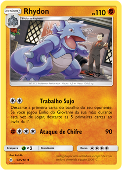 Rhydon (94/214) - Carta Avulsa Pokemon