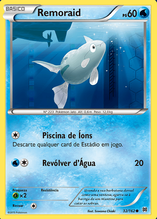 Remoraid (32/162) - Carta Avulsa Pokemon