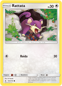 Rattata (143/214) - Carta Avulsa Pokemon