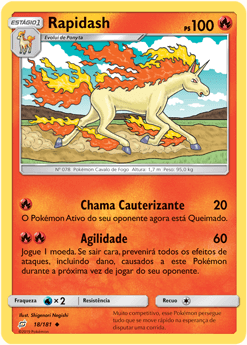 Rapidash (18/181) - Carta Avulsa Pokemon
