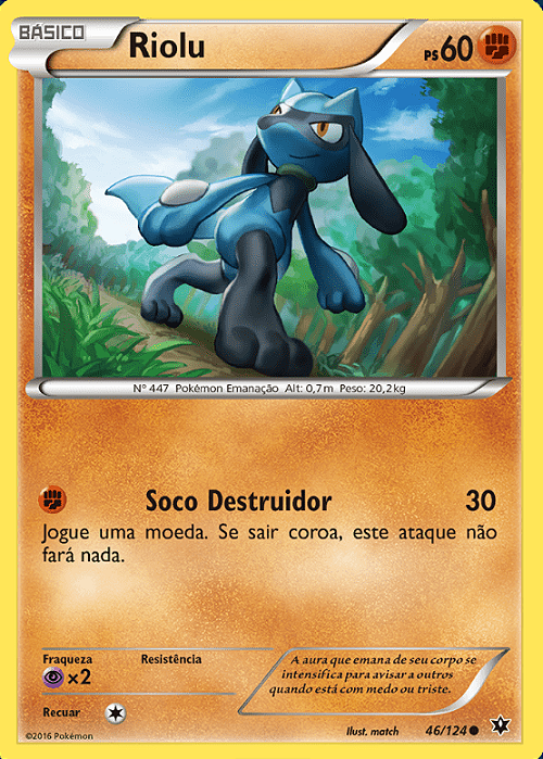 Riolu (46/124) - Carta Avulsa Pokemon